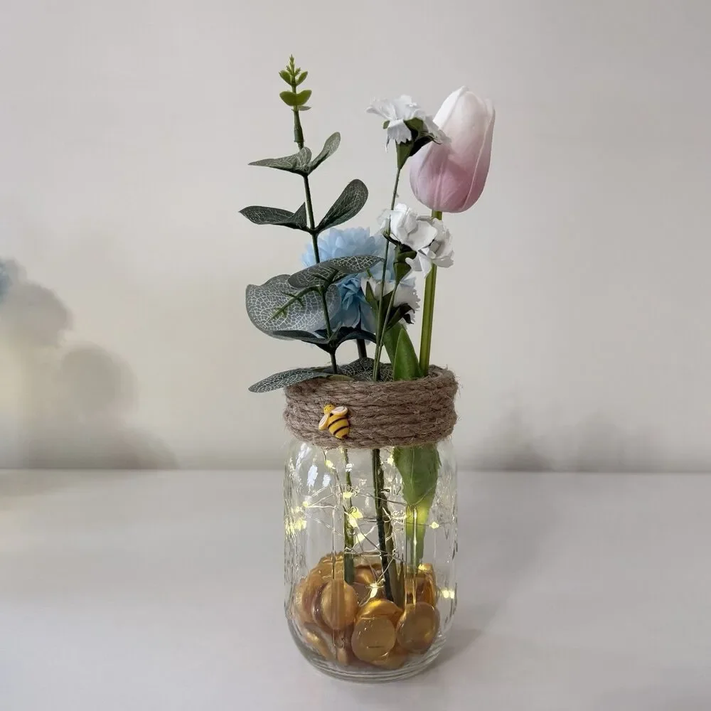 Handmade Mini Honey Bee Themed Floral Arrangement Centerpiece Baby Shower